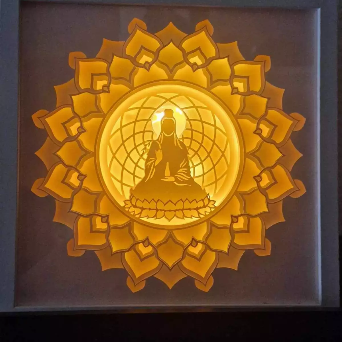 light box bouddha